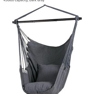 Dark Gray Hanging Hammock Chair